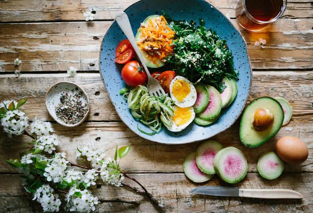 Egg and avocado salad