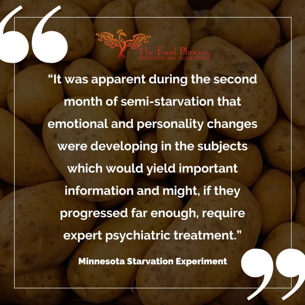 The Minnesota Starvation Experiment – excerpt about emotional and personality changes from semi-starvation